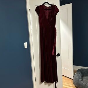 Blush Mark dreaming of you Cabernet velvet maxi